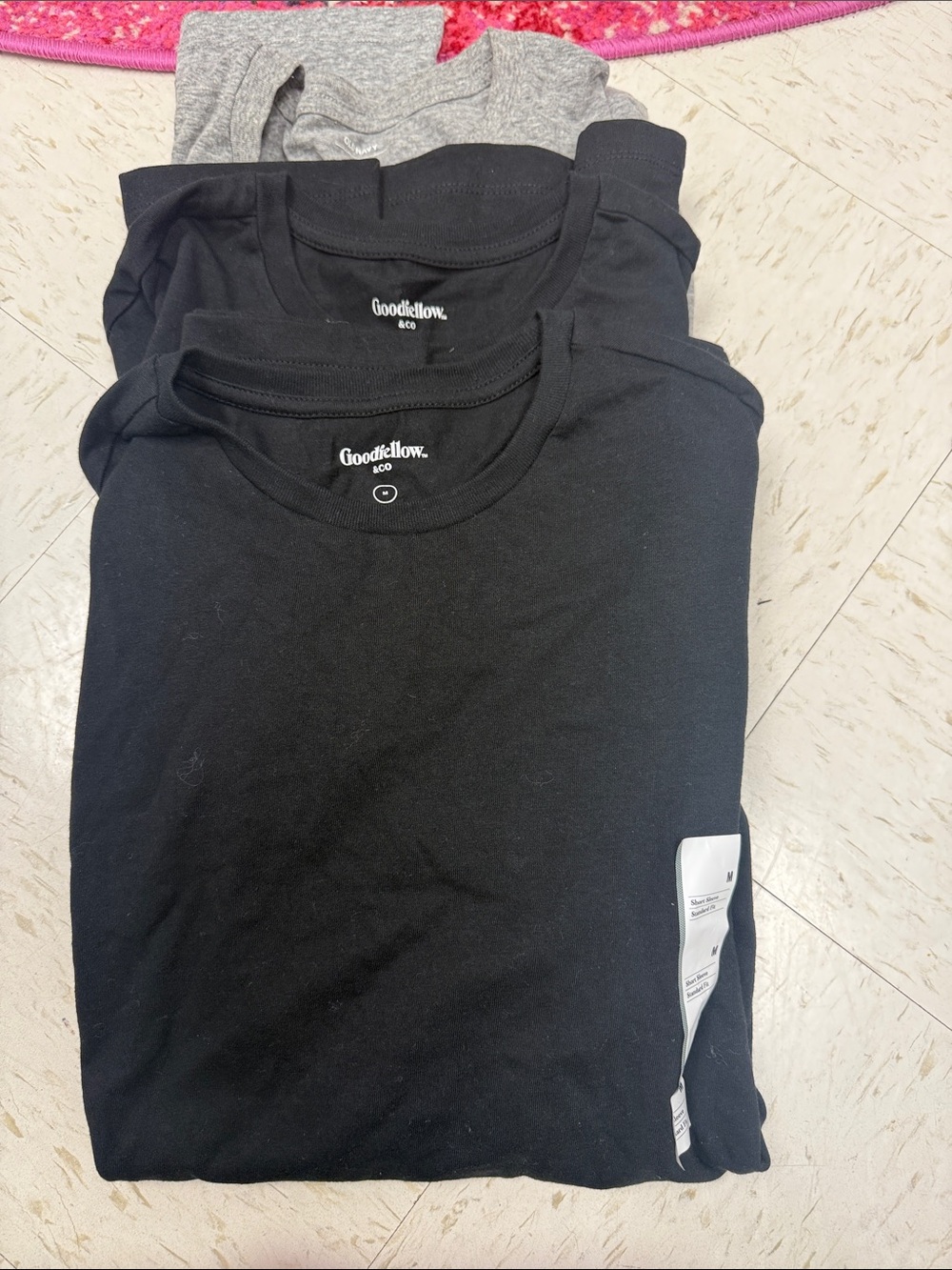 Goodfellow & Co Black and Gray Crew Neck Tees (2-Pack)